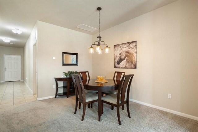 1407 Brashear Ct, Cedar Park, TX 78613 - dining space featuring light carpet and a chandelier