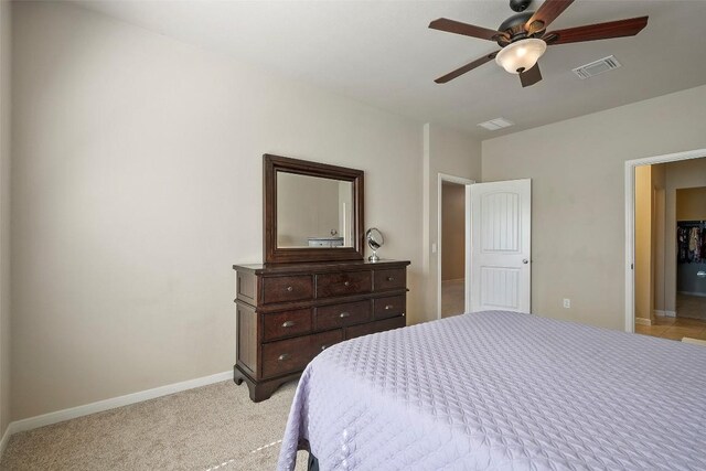 1407 Brashear Ct, Cedar Park, TX 78613 - bedroom with light carpet and ceiling fan