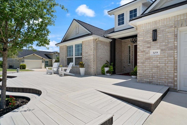 309 Singing Sumac Way, San Marcos, TX 78666 - view of wooden deck