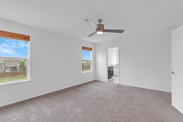 13308 Nancy Reagan St, Manor, TX 78653 - unfurnished room featuring light colored carpet and ceiling fan