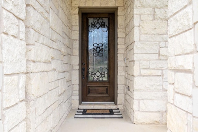 4225 Borho Ranch St, Leander, TX 78641 - view of exterior entry with stone siding
