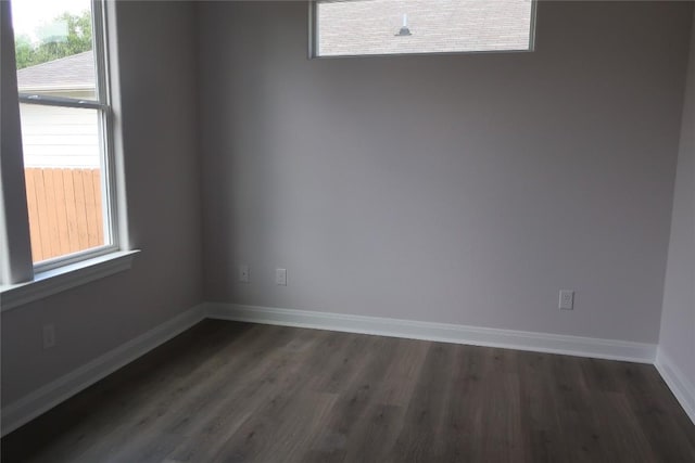 119 Waimanalo Dr, Bastrop, TX 78602 - unfurnished room featuring dark wood-type flooring and plenty of natural light