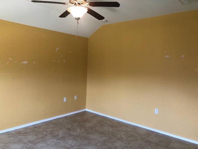 3505 Breckenridge Dr, Austin, TX 78744 - unfurnished room featuring ceiling fan and lofted ceiling