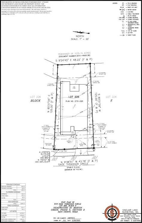 619 Sage Thrasher Cir, Dripping Springs, TX 78620 - view of home floor plan