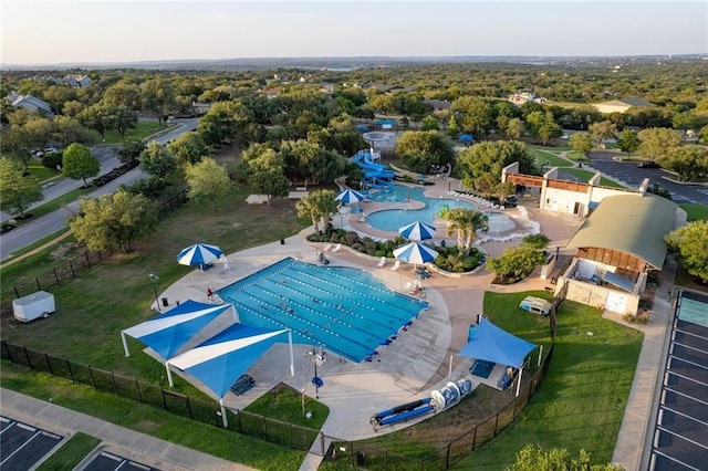 138 Top O The Lake Dr, Lakeway, TX 78734 - bird's eye view of a pool
