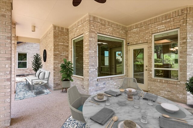 138 Top O The Lake Dr, Lakeway, TX 78734 - view of patio featuring ceiling fan