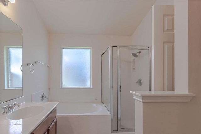 1504 Morning Mist Ln, Pflugerville, TX 78660 - full bath with a stall shower, vanity, and a bath