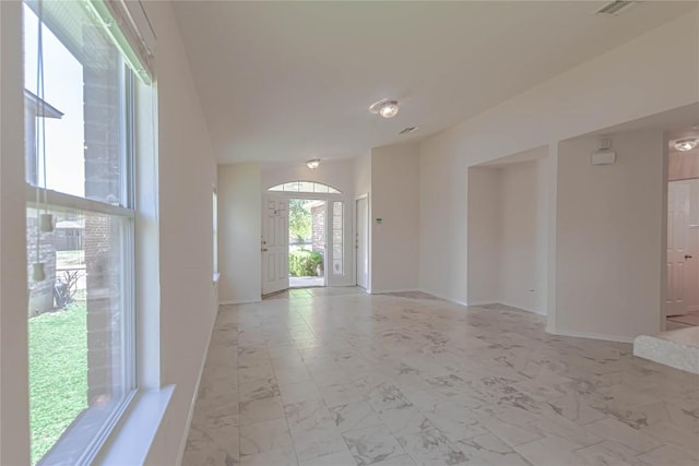 1504 Morning Mist Ln, Pflugerville, TX 78660 - empty room with light marble finish flooring and baseboards