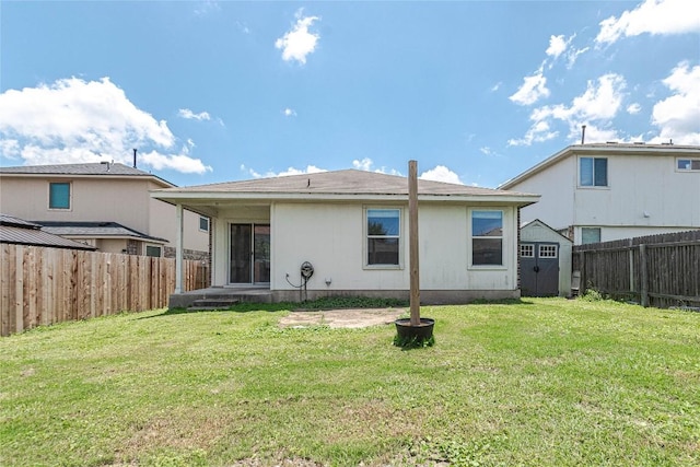 1504 Morning Mist Ln, Pflugerville, TX 78660 - back of property with a shed and a fenced backyard