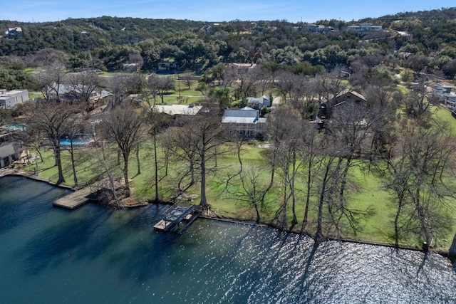 10810 River Terrace Cir, Austin, TX 78733 - aerial overview of property's location with a large body of water