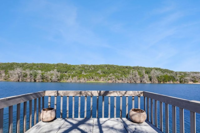 10810 River Terrace Cir, Austin, TX 78733 - balcony featuring a forest view and a water view