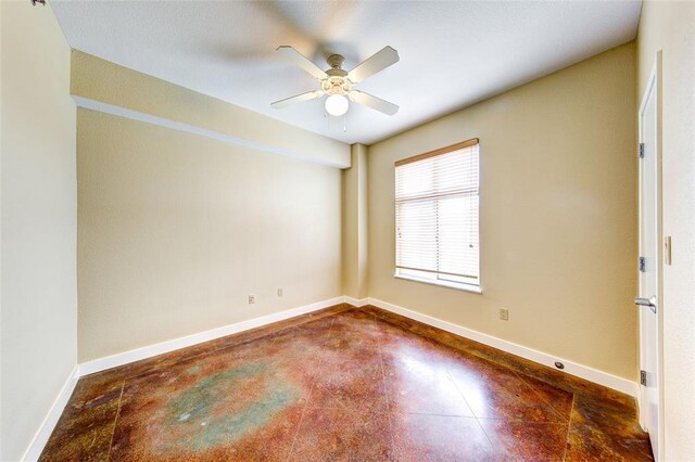 711 W 26th St Unit 504, Austin, TX 78705 - unfurnished room featuring concrete floors and a ceiling fan