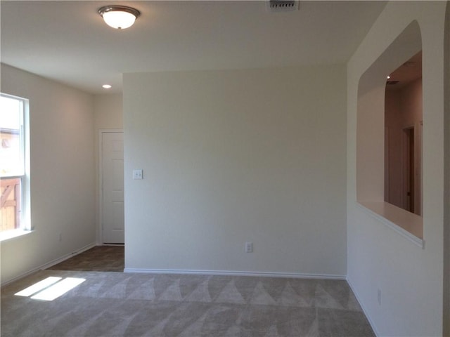 13701 Abraham Lincoln St, Manor, TX 78653 - carpeted spare room with plenty of natural light and arched walkways