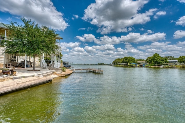 134 Glen Oaks Dr, Sunrise Beach, TX 78643 - water view with a boat dock