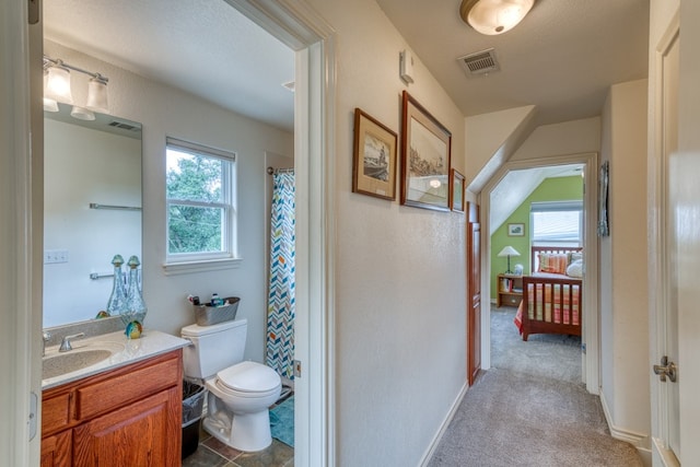 134 Glen Oaks Dr, Sunrise Beach, TX 78643 - bathroom with vanity and curtained shower