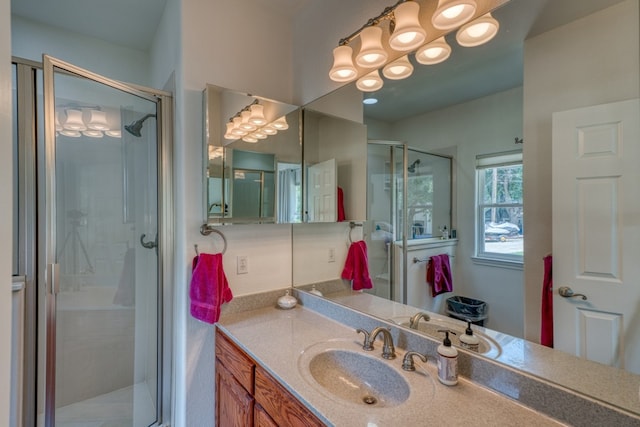 134 Glen Oaks Dr, Sunrise Beach, TX 78643 - full bath with a stall shower and vanity