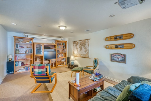 134 Glen Oaks Dr, Sunrise Beach, TX 78643 - carpeted living area with baseboards