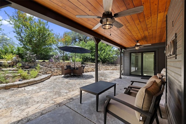 103 Schooner Dr, Lakeway, TX 78738 - view of patio featuring ceiling fan