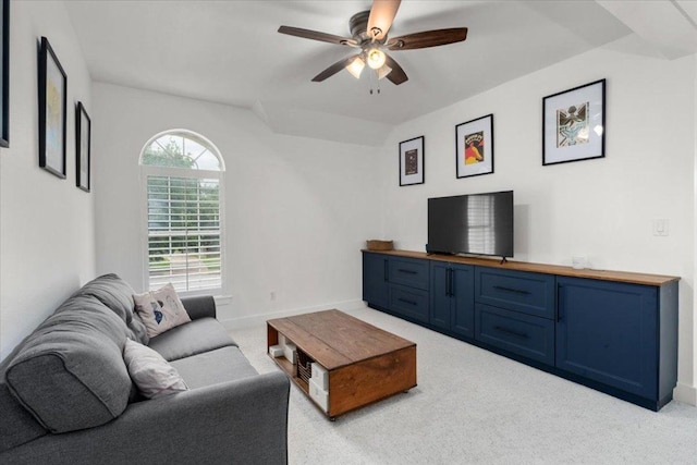 5304 China Garden Dr, Austin, TX 78730 - living room with carpet flooring and a ceiling fan