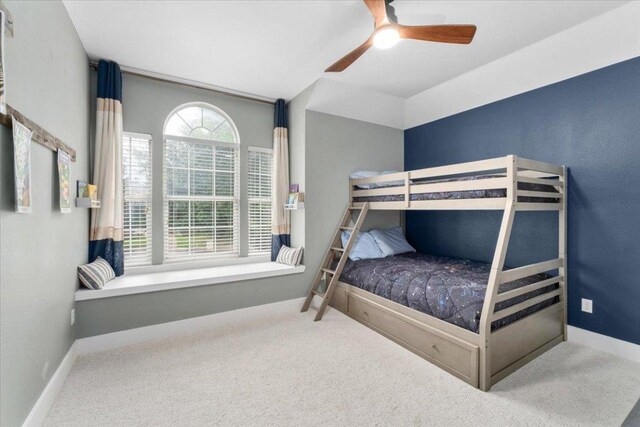 5304 China Garden Dr, Austin, TX 78730 - bedroom with carpet flooring and a ceiling fan