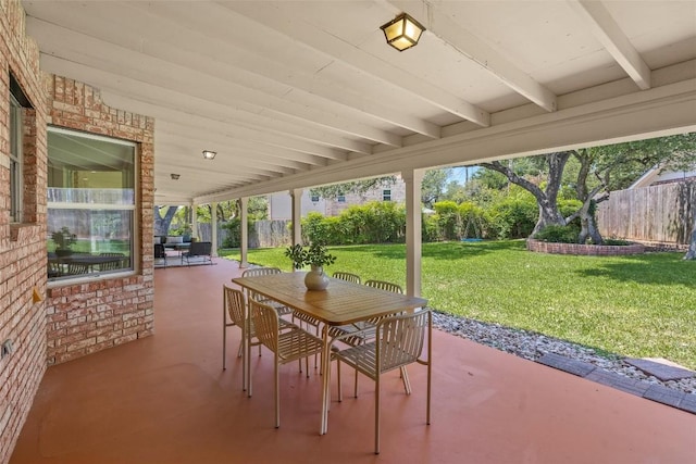7606 Mesa Dr, Austin, TX 78731 - view of patio featuring outdoor dining area