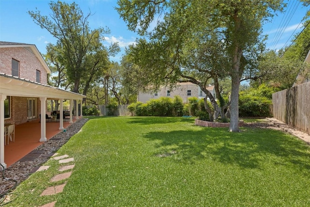 7606 Mesa Dr, Austin, TX 78731 - fenced backyard with a patio