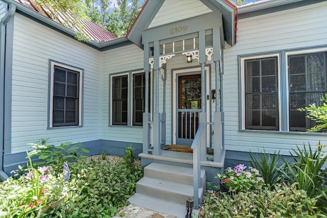 2109 Nickerson St, Austin, TX 78704 - property entrance featuring a metal roof