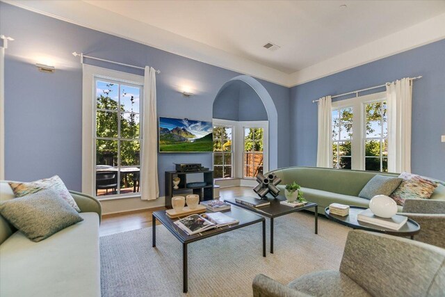 2109 Nickerson St, Austin, TX 78704 - living area with wood finished floors