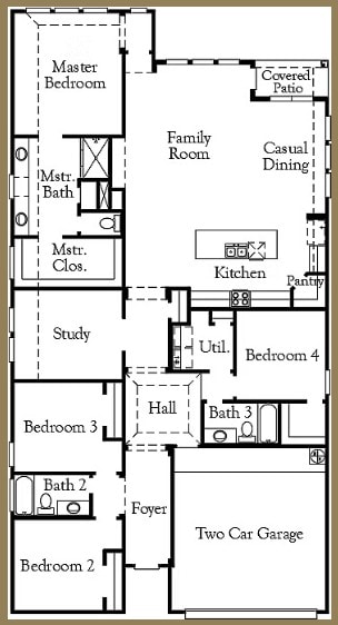 348 Ridgewell Loop, Georgetown, TX 78633 - view of home floor plan