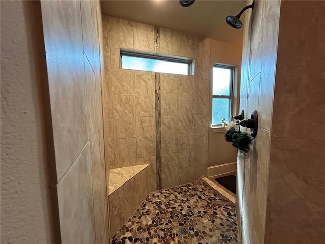 304 Bluestem Cv, Georgetown, TX 78633 - bathroom with tiled shower