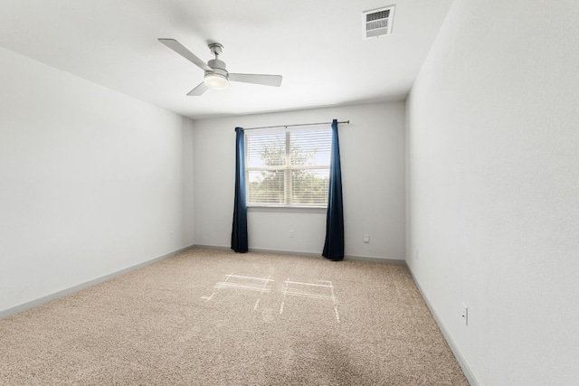 7514 Daves Landing Dr, Austin, TX 78724 - empty room with light carpet and ceiling fan