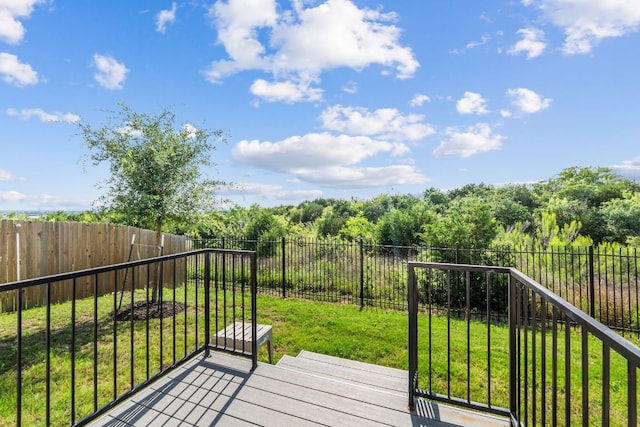 7514 Daves Landing Dr, Austin, TX 78724 - deck featuring a fenced backyard