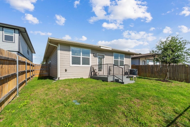 7514 Daves Landing Dr, Austin, TX 78724 - rear view of house featuring a fenced backyard