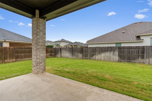 2437 Burberry Ln, Leander, TX 78641 - fenced backyard featuring a patio area