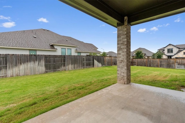 2437 Burberry Ln, Leander, TX 78641 - fenced backyard featuring a patio