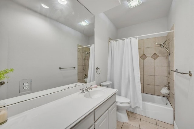 5511 Oakwood Cv Unit B, Austin, TX 78731 - full bathroom with tile patterned flooring, vanity, and shower / bath combo