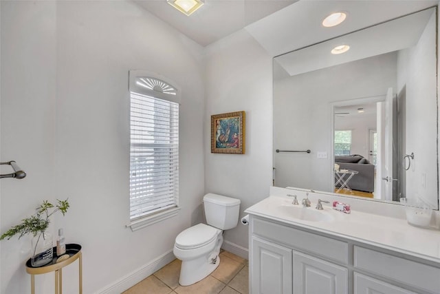 5511 Oakwood Cv Unit B, Austin, TX 78731 - bathroom with tile patterned floors and vanity