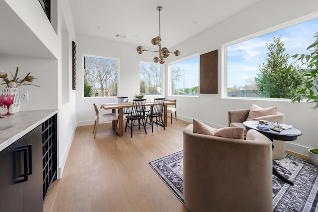 1703 Miami Dr, Austin, TX 78733 - dining area with light wood finished floors and baseboards