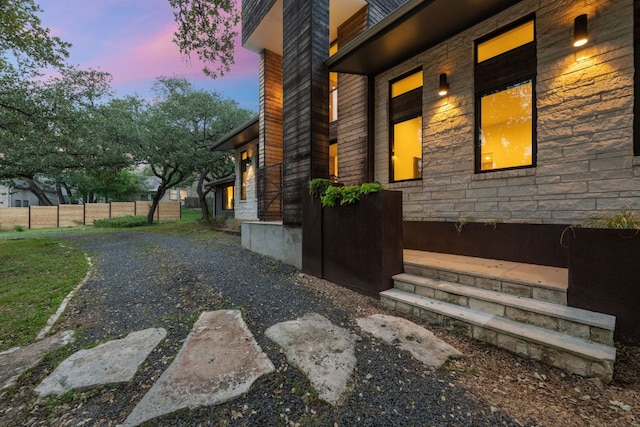 4904 Old Bee Caves Rd, Austin, TX 78746 - view of property exterior at dusk