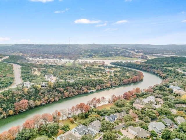 5217 S Scout Island Cir, Austin, TX 78731 - aerial view of property's location featuring a nearby body of water