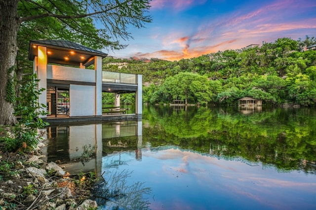 5217 S Scout Island Cir, Austin, TX 78731 - dock featuring a water view