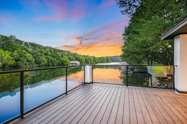 5217 S Scout Island Cir, Austin, TX 78731 - deck with a water view