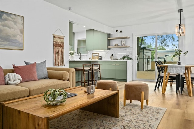 2114 Vanderbilt Ln, Austin, TX 78723 - living area with light wood-style floors