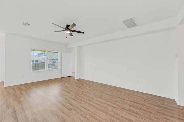 608 Silver Wing Dr, Austin, TX 78725 - spare room featuring a ceiling fan and light wood finished floors