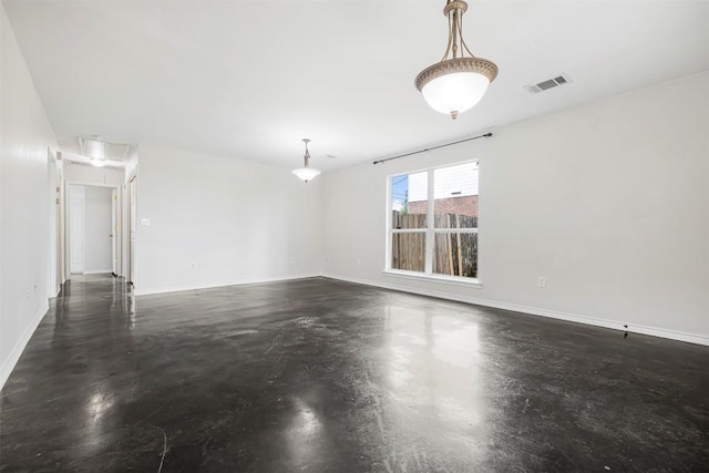 613 Broken Bow Dr, Round Rock, TX 78681 - unfurnished room with concrete flooring and attic access