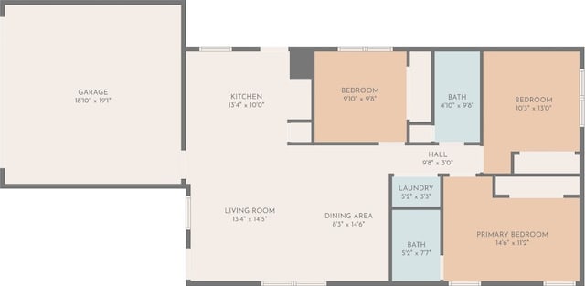 613 Broken Bow Dr, Round Rock, TX 78681 - view of room layout