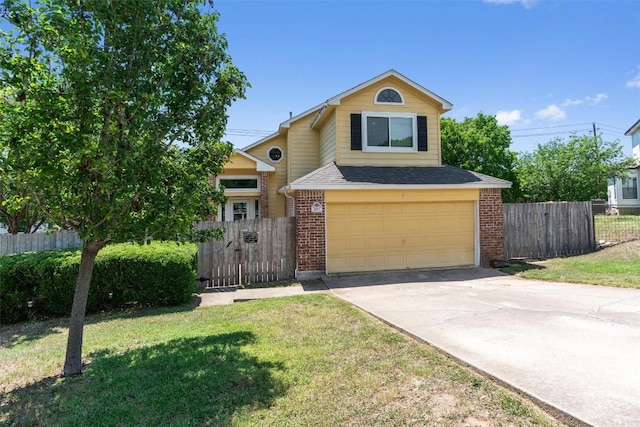 3011 Wadsworth Way, Austin, TX 78748 - view of front of house featuring brick siding, a garage, concrete driveway, and a shingled roof