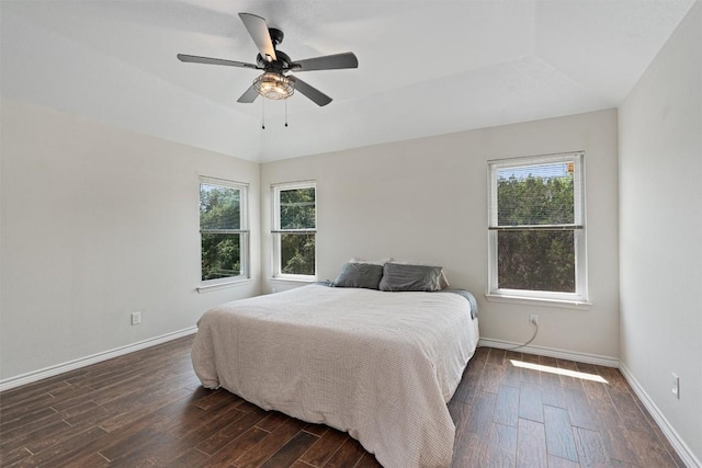 3011 Wadsworth Way, Austin, TX 78748 - bedroom featuring dark wood finished floors and a ceiling fan