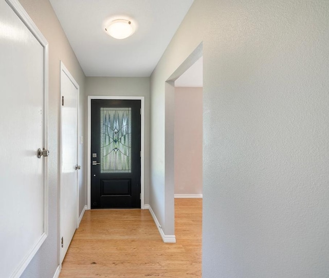 420 Hale St, Lexington, TX 78947 - foyer entrance featuring light wood finished floors and baseboards