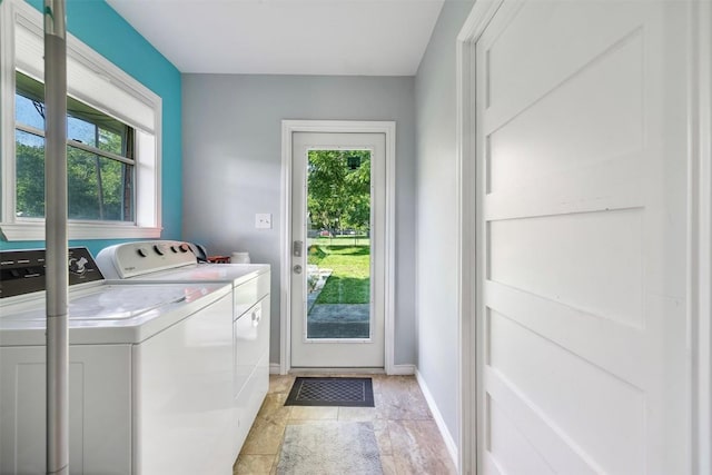 420 Hale St, Lexington, TX 78947 - washroom with separate washer and dryer and baseboards
